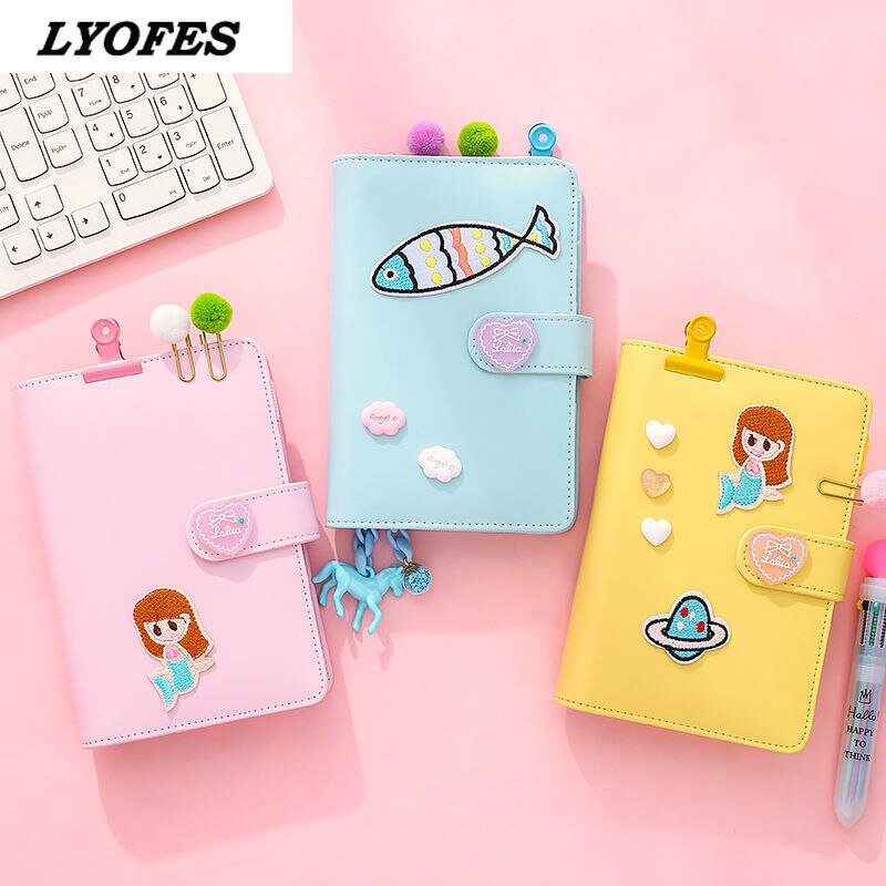 Bullet Lined Journal Sketchbook Pocket Planner Girls Diary Cute Notepads Stationery Notebooks Journals School Office Supplies
