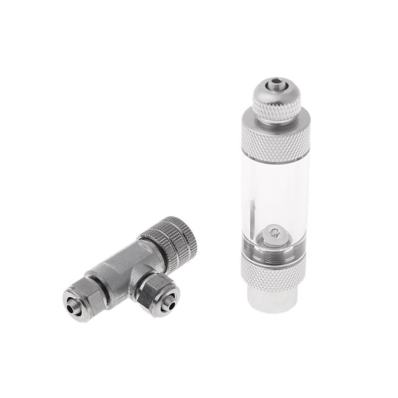 Aquarium  co2 regelaar naaldventiel afstellingsset bubbelkleppen teller mini  co2 enkel/dubbel kopsysteem voor aquarium