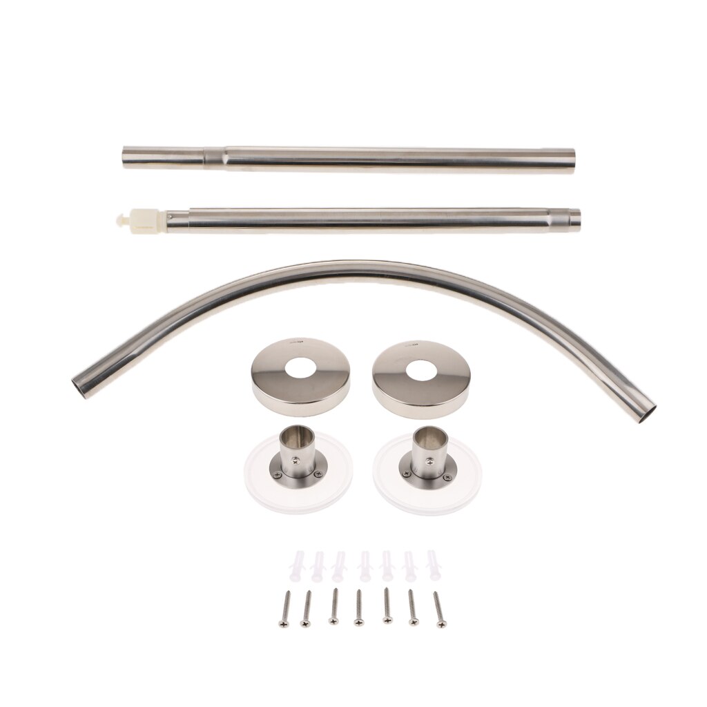 Dusche Vorhang U bilden Ecke Schiene Schlecht Spur Ringe Clips Halfter Stange Pole 2cm Dia Vorhang Hardware- Zubehör