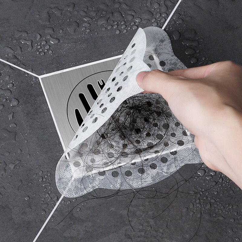 Łazienka jednorazowy filtr robić zlewu czyszczenie włosów odpływ prysznicowy naklejki spustowy wyłapywacz włosów sitko pokrywa wpustu narzędzie kuchenne