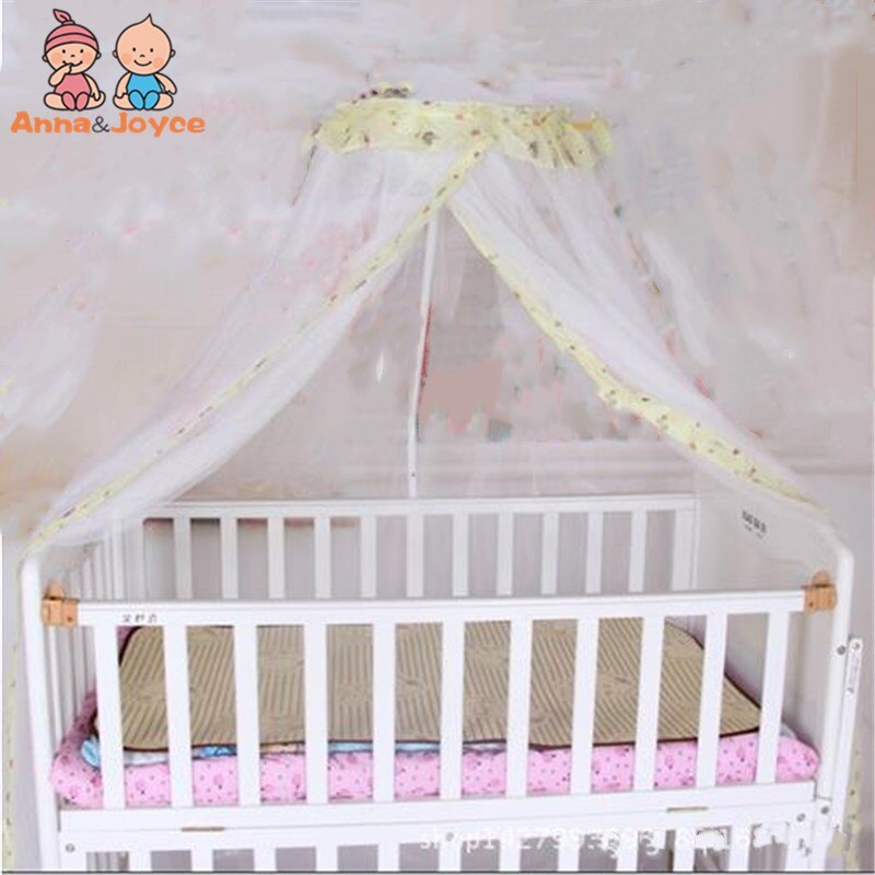 Baby Bed Klamboe Schattige Baby Prinses Luifel Crib Netting Dome Bed Klamboe Voor Thuis Kwekerij: yellow