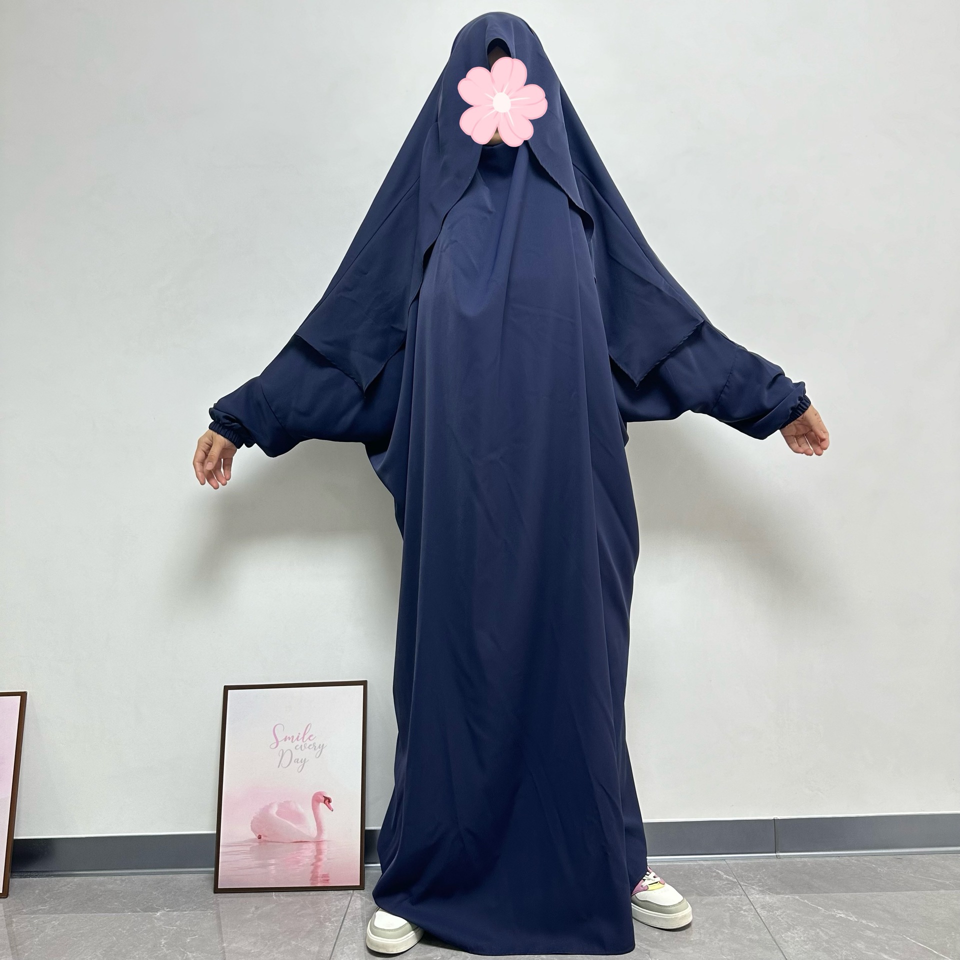 Eid Djellaba Capuchon Abaya Vrouwen Moslim Gebed – Grandado