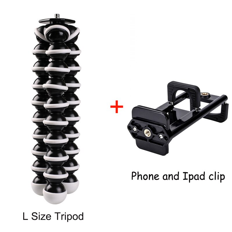 Grote Octopus Flexibel Statief Stand Voor Telefoon Telefoon Mobiele Telefoon Dslr En Camera Met Multifunctionele Telefoon Tablet Houder Clip: Tripod and Clip