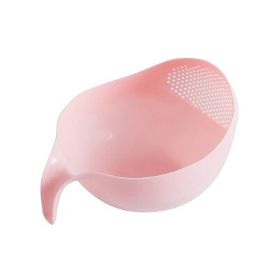 Keuken Wassen Rijst Afvoer Mandenmakerij Dikke Plastic Met Handvat Fruitschaal Wassen Mand Voor Thuis Leveringen Mx8021523: S-Pink