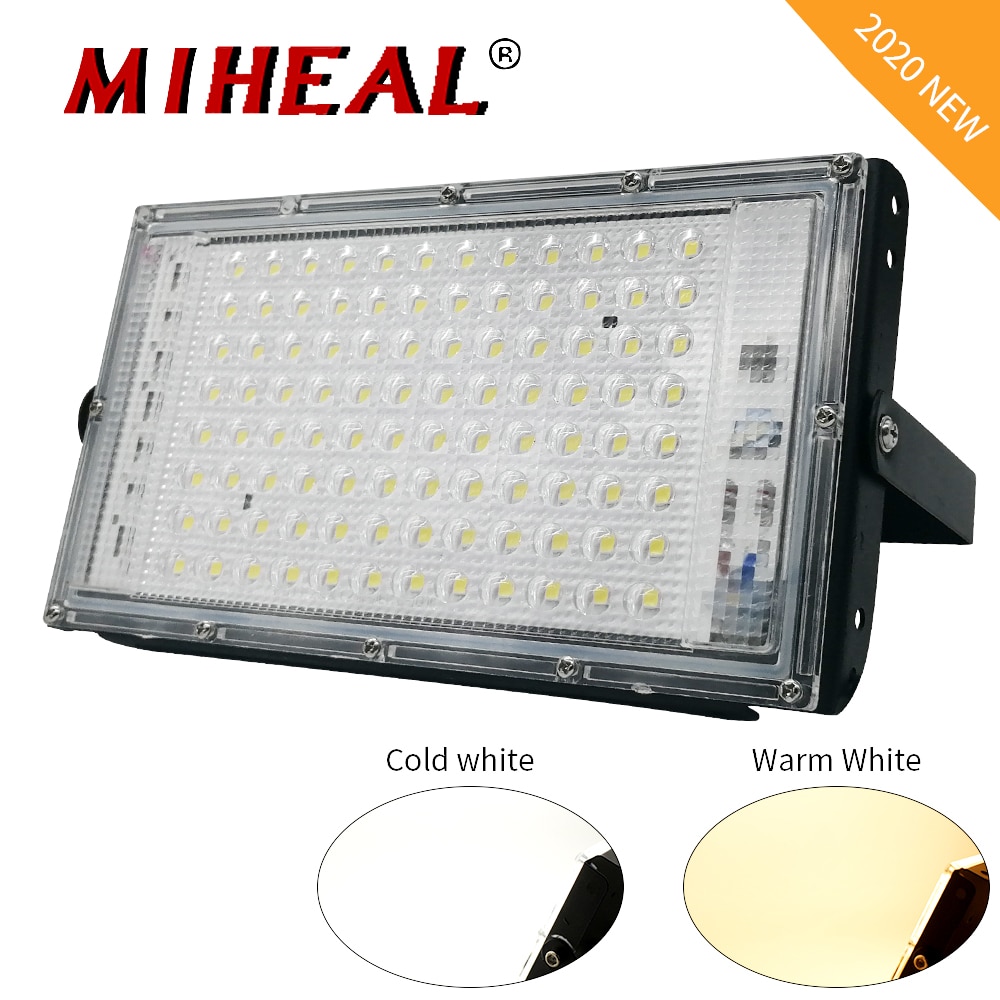 50W 100W Led Floodlight Solar Light Waterproof Outdoor LED Reflector Light Garden Lamp AC 220V-240V Spotlight Street Lighting