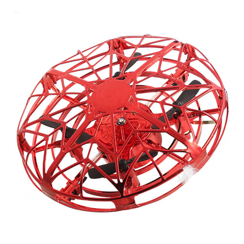 Four-axis Mini Drone Gesture Sensing Quadcopter UFO RC Drone Cool Toys for Children Intelligent Height Flying Quadcopter Drone: red
