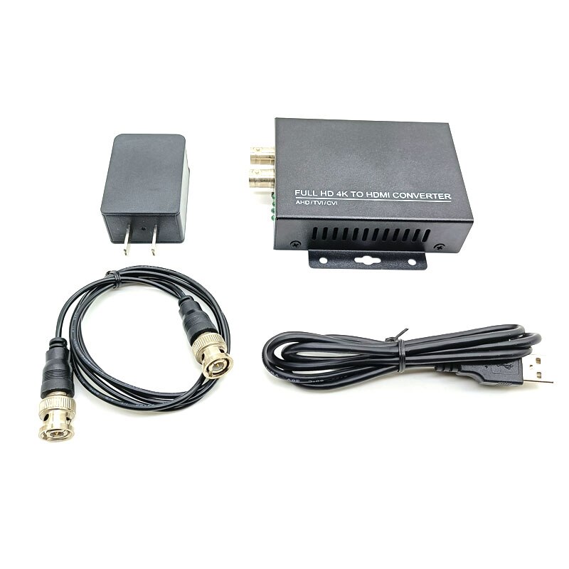 ZSCAM Full HD 4K TO HDMI CONVERTER 720P/1080P TVI 8MP AHD 5MP CVI 5MP CVBS to HDMI Converter For Camera CCTV Tester Converter