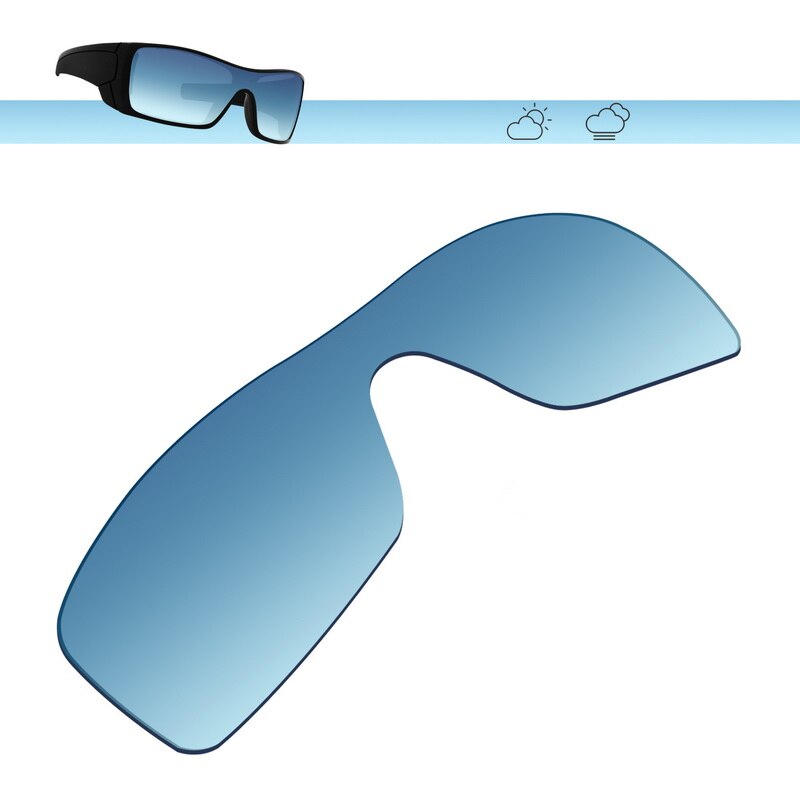 Glintbay – lentilles de lunettes de soleil polarisées de remplacement, pour Oakley Batwolf, plusieurs Options: Blue Gradient