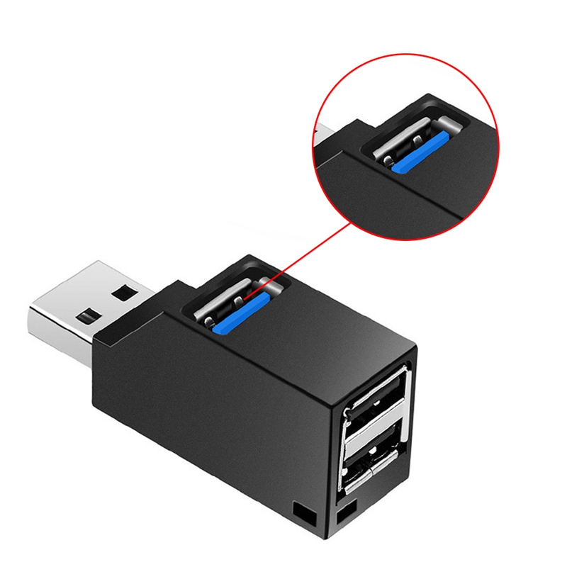Mini 3-Port USB 3.0 Hub Multi-Port USB HUB Expansion Hub Splitter Adapter