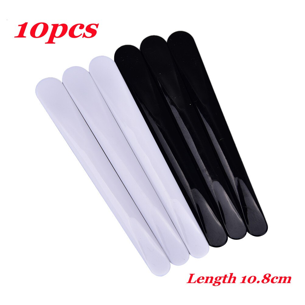 10Pcs Cosmetic Spatula Plastic DIY Facial Mask Mixing Spatulas Spoon Stick Plastic Makeup Tools White Black