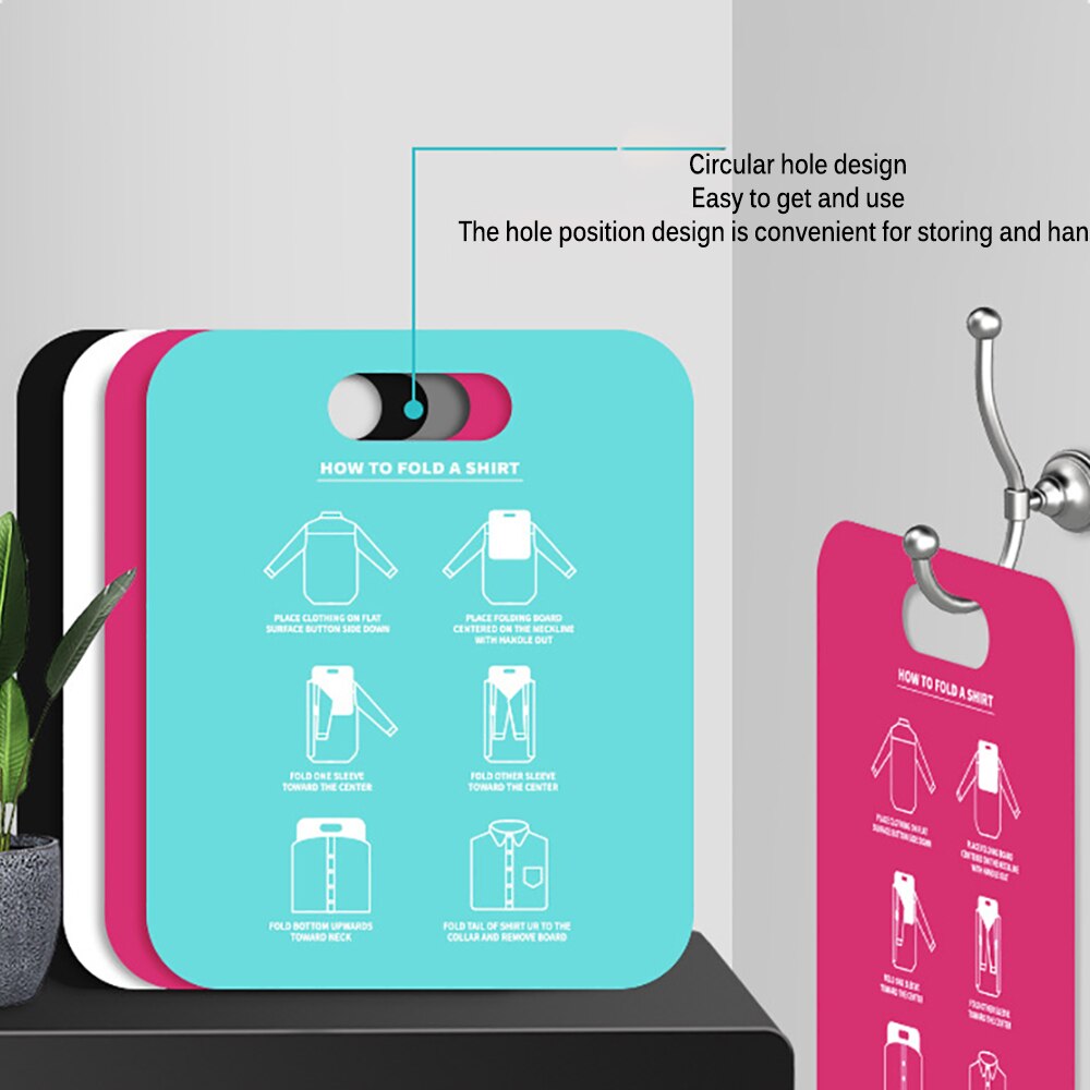 JUSHFO Cloth Folding Board Child Adult Clothes Folder Closet Organizer Clothing Folders Board Organizer Laundry Storage 1PC