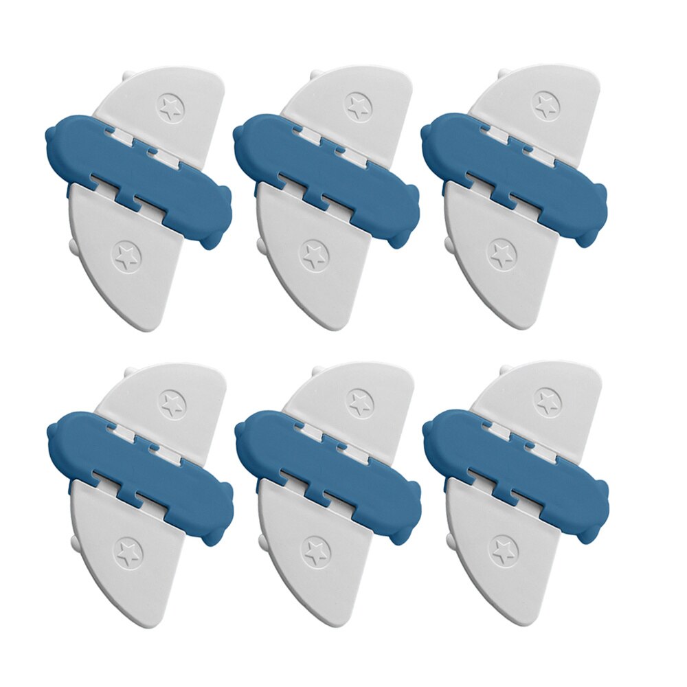 3pcs Sliding Glass Door Locks Sliding Window Safety Locks Anti-Theft Protection Buckle for Child Baby Home Window (Blue): Blue 6pcs