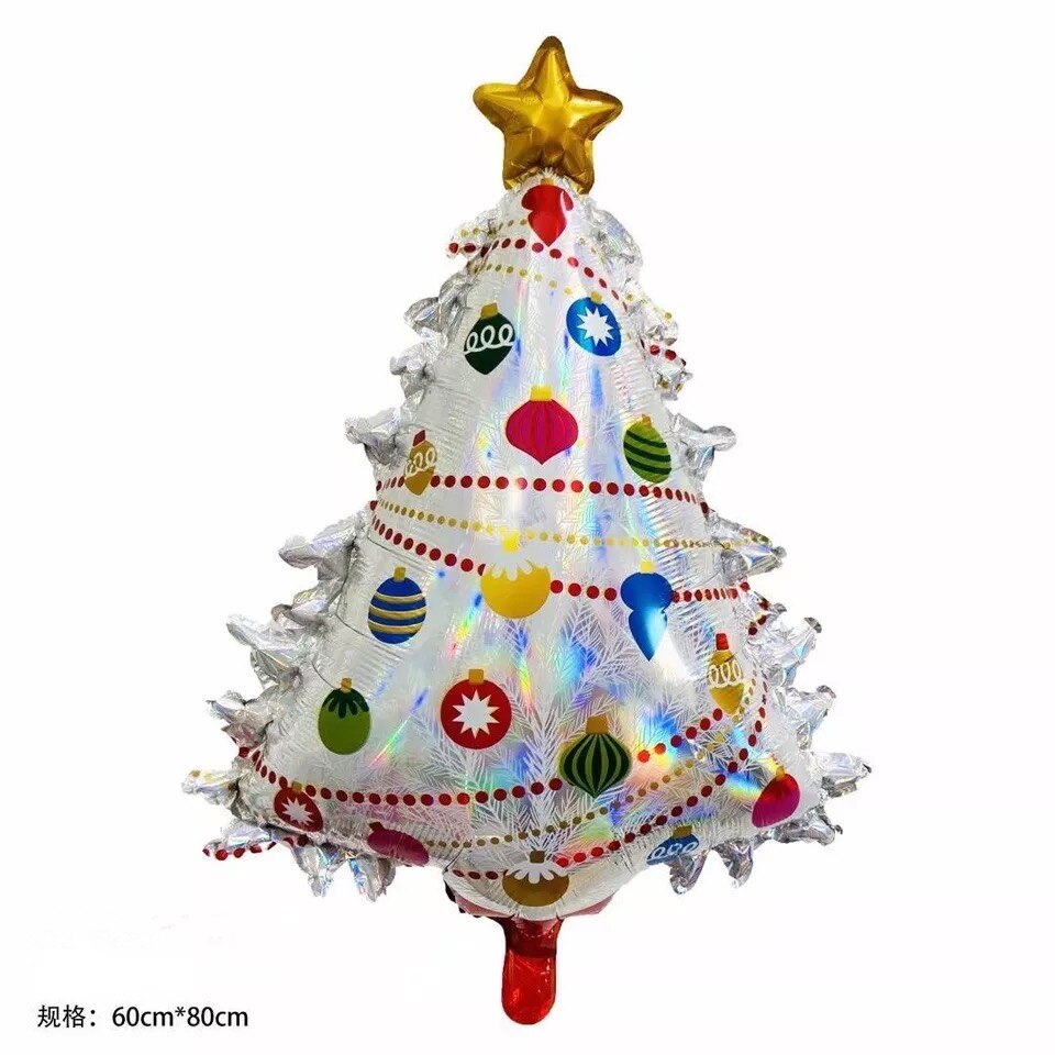 God jul brev aluminiumsfolie ballon jul tegneserie form snemand elg ballon juletræ dekoration: Træ