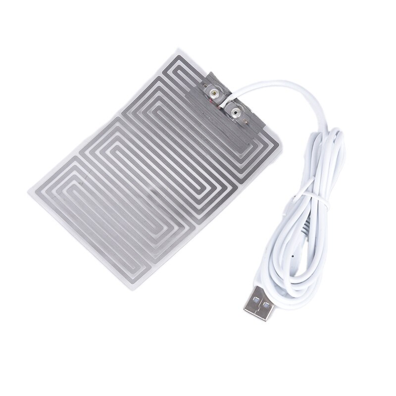 Tappetino riscaldante in fibra di carbonio 3.7V ~ 5V scaldamani pellicola riscaldante USB tappetino termico elettrico per febbre a infrarossi invernale