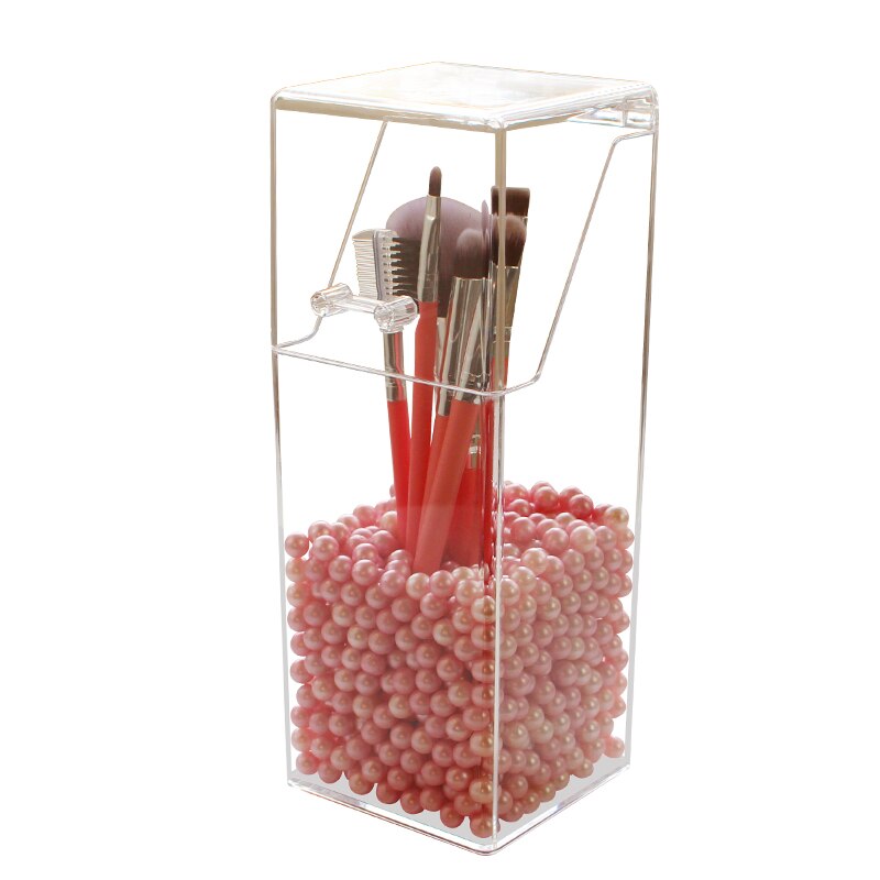 Hunyoo acryl make-up kwastenhouder emmer beauty kwastenhouder pen kwastenhouder desktop houder zonder kwast