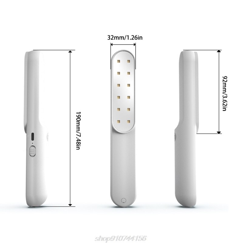 Portable UV Sterilizer UVC Disinfection Light Home Handheld USB Germicidal Lamp Shoe Cabinet Pet Carpet Sanitize O31 20