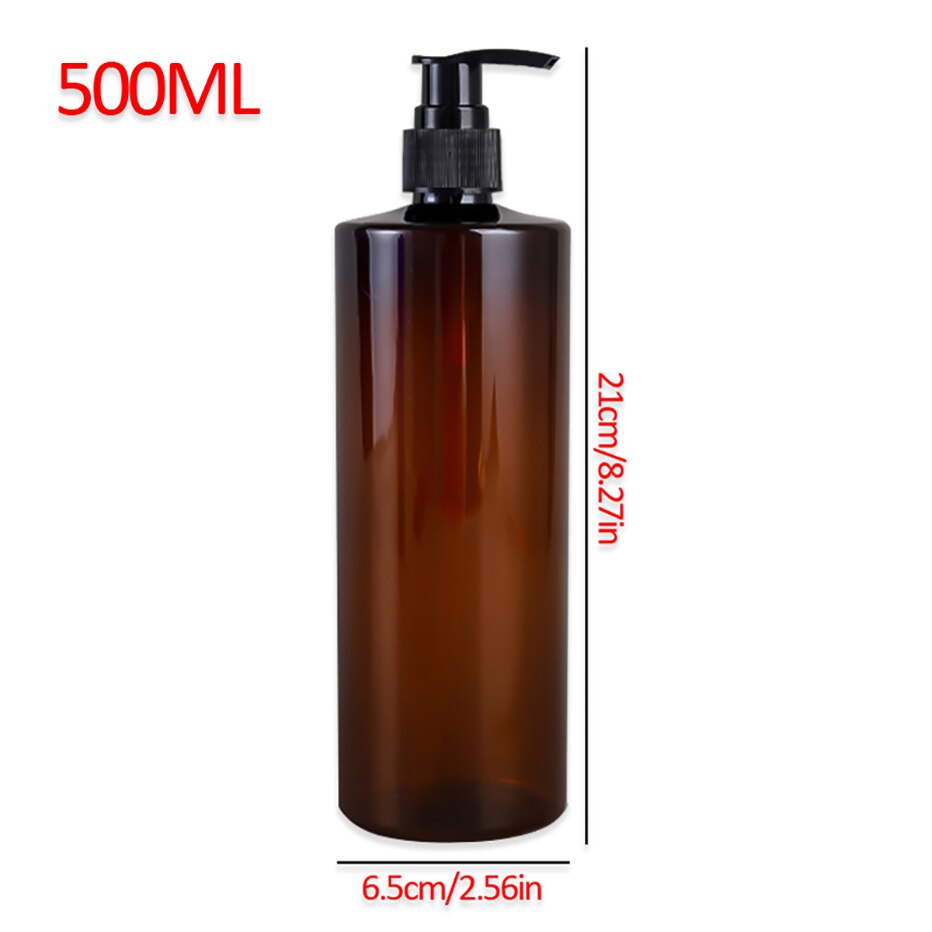 Press typ lotion tom flaska 500ml badrum schampo stor kapacitet emulsionsbehållare flytande tvål dispenser