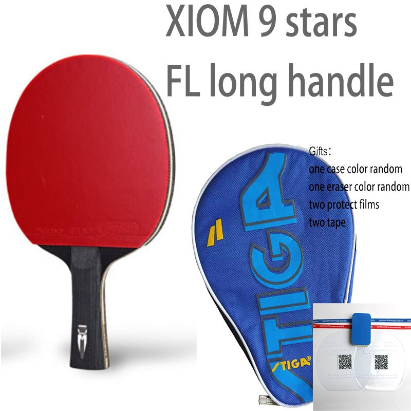 XIOM table tennis racket finished racket carbon racket blade with pimples in rubber player ping pong game