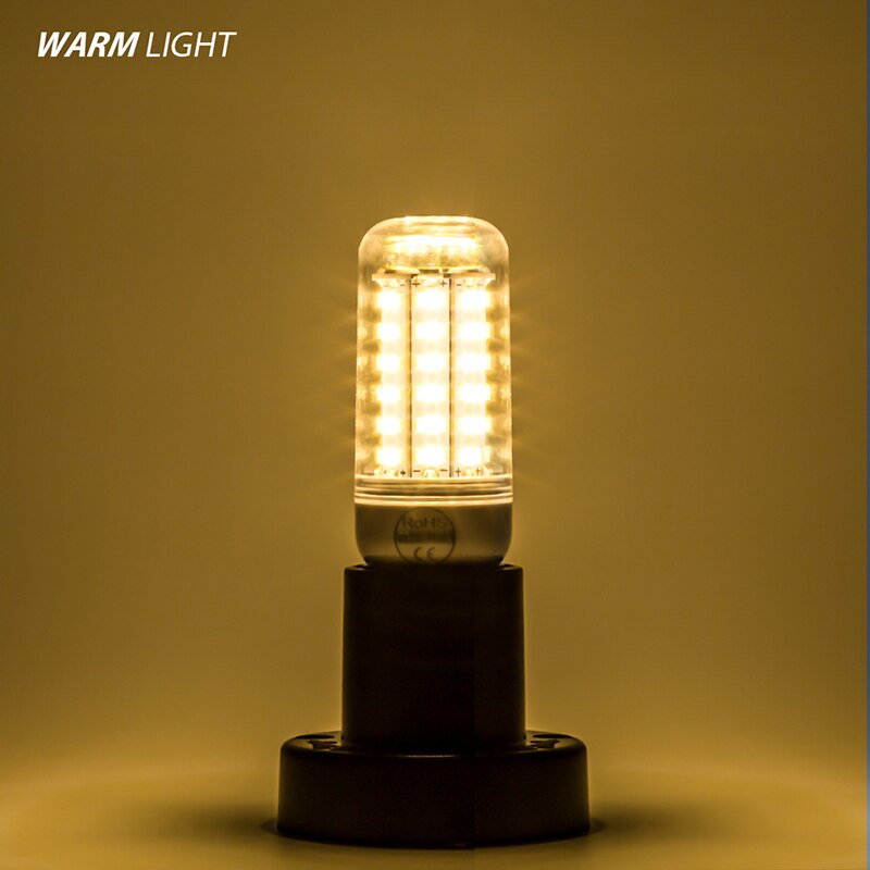1PC E27 E14 7W 9W 12W 15W 20W 25W 5730 SMD LED Corn Bulb Lamp Light Warm White