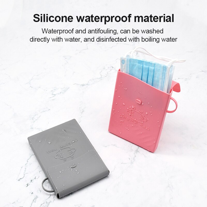 5 Colors High Baby Storage Mask Storage Bag Compact Portable Dustproof Cartoon Series Can Reused