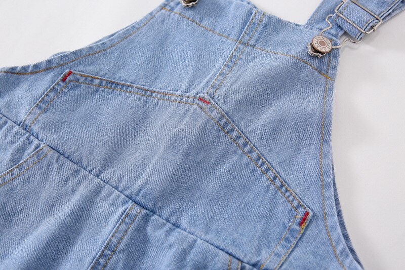 80-120cm freundlicher Overall Sommer Jungen Mädchen Denim kurze Hose Jeans Tollder Strampler freundlicher Kleidung Bebe Gesamt Art Kleidung