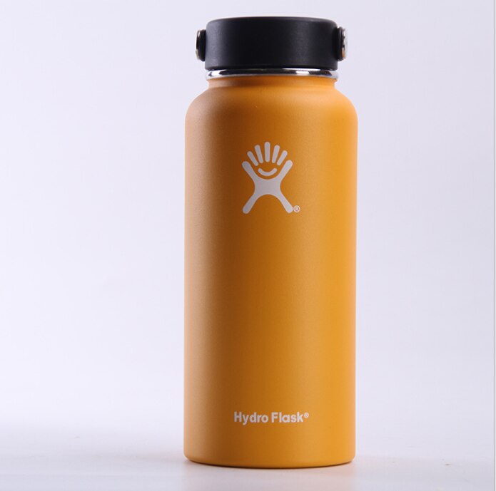 GH Stainless Steel Water Bottle Hydro Flask Water Bottle Vacuum Insulated Wide Mouth Travel Portable Thermal Bottle 32oz/40oz