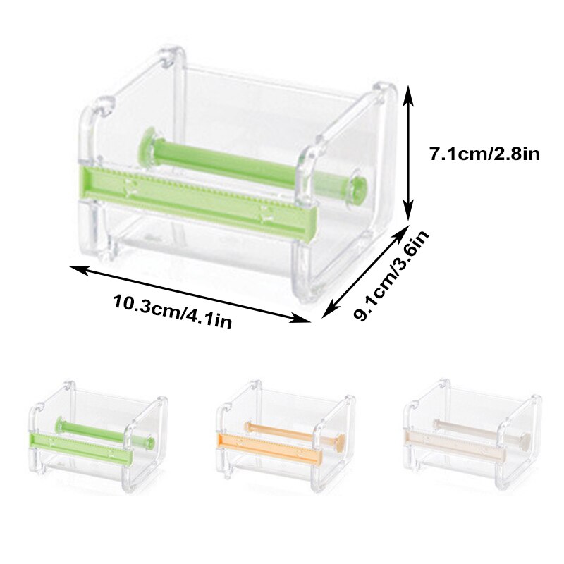 Washi Tape Dispenser Cutter Visible Desktop Multi Masking Tape Roll Holder Stationery For Desktop Diy Office Tape Dispenser Cutt