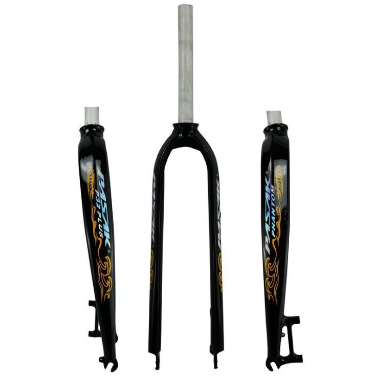 PASAK vélo fourche rigide 26 "27.5" 29 "aluminium montagne vtt vélo route vélo fourches rigide modèle P32 frein à disque: black Orange