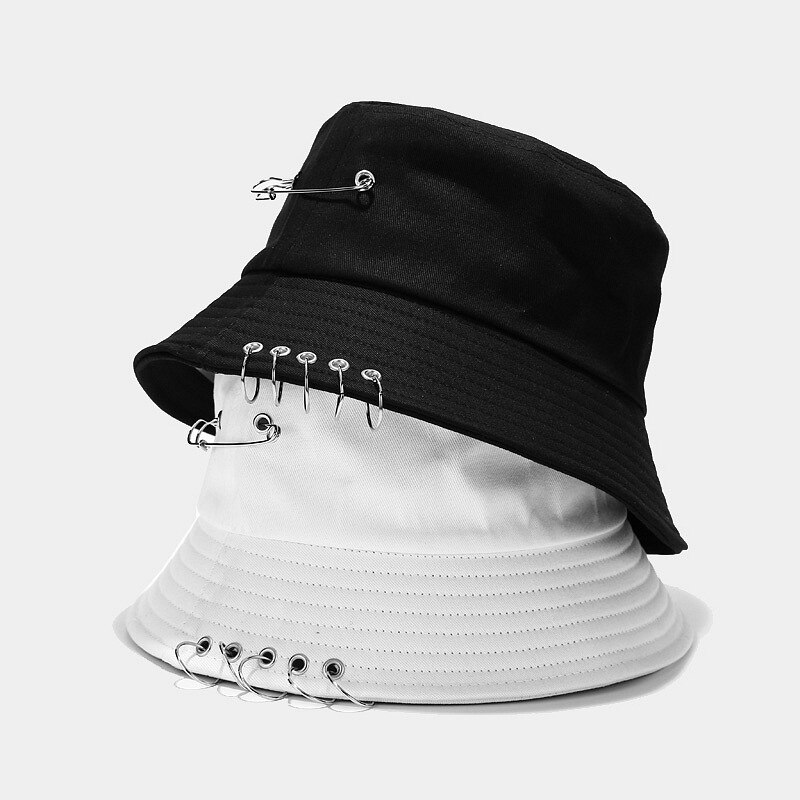 Sombrero de pescador de cinco anillos para hombre y mujer, gorra de pescador de Hip Hop, sombrero de sol de playa, Bob, Rap, Sombrero de Panamá informal para adultos