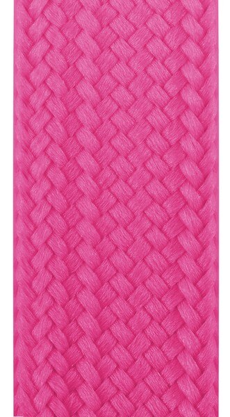 Custom Tube Lanyard Logo Message Imprinted Neck Strap with Tube Material for ID holder with Badge Reel: Hot Pink
