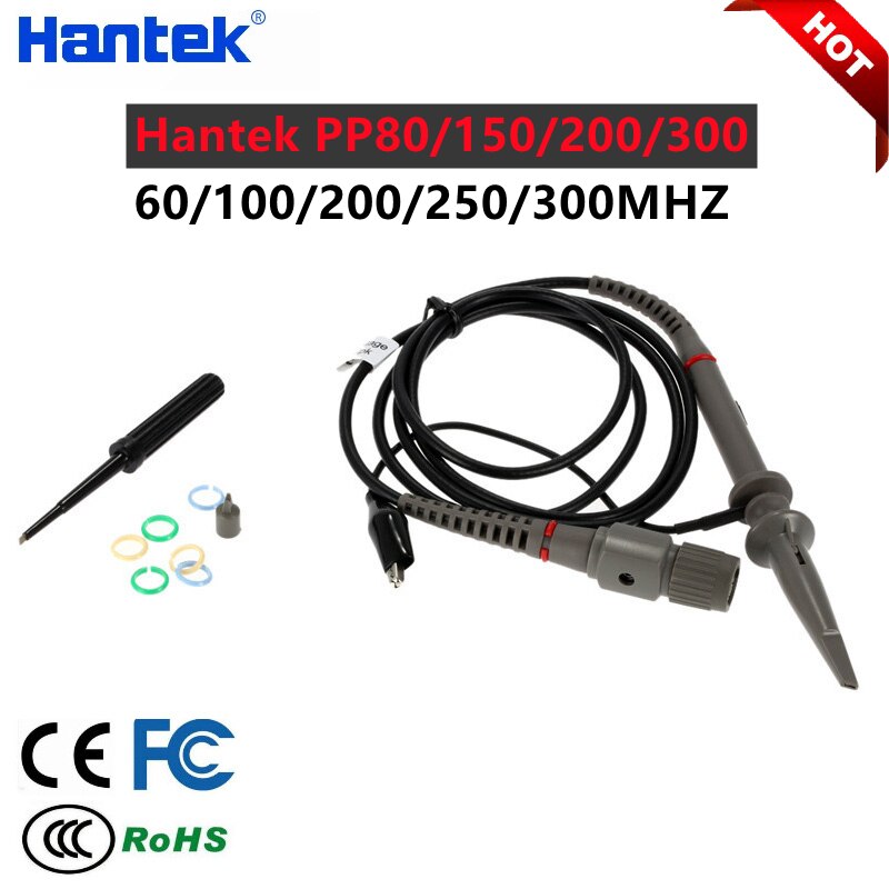 Hantek PP-80-150-200-250-300 Hohe Spannung Sonde 4MHz-60MHz Bausatz Dämpfung 10:1 Geeignet Für 1008c 6074Sein Verschiedene Oszilloskope