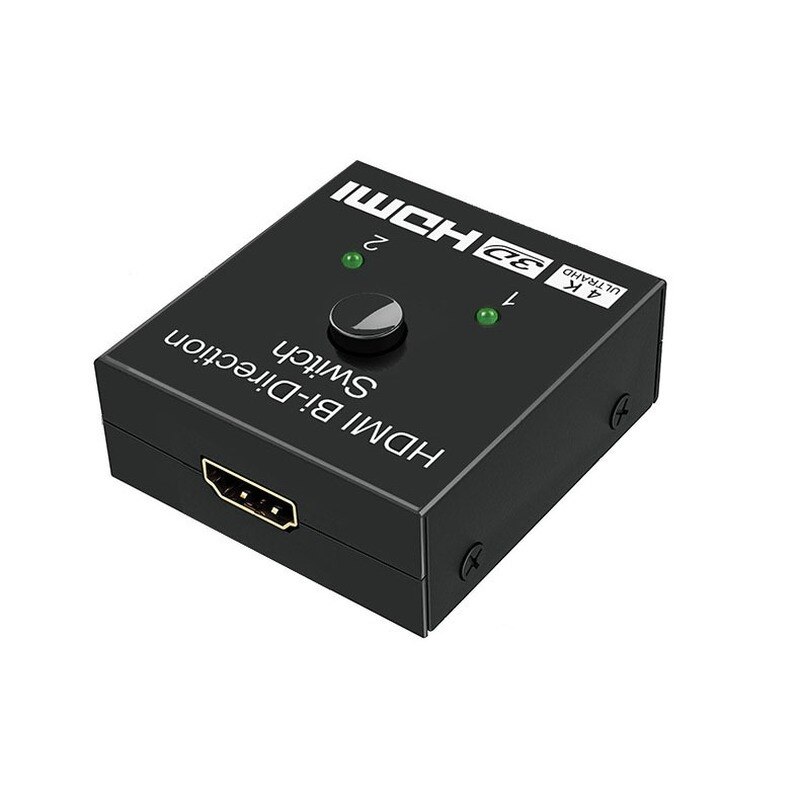 HDMI-compatible Switch Bidirectional HDMI-compatible Splitter 1 In2 Out 2 Input 1 Output Supports 4K 3D 1080P for Xbox PS4 HDTV