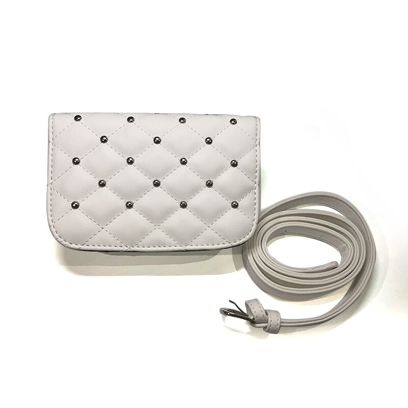 Jiessie & Angela Black Solid Leather Waist Pack For Women Fanny Pack Waist Bag Pouch Phone Women Bag Bolosa: white A