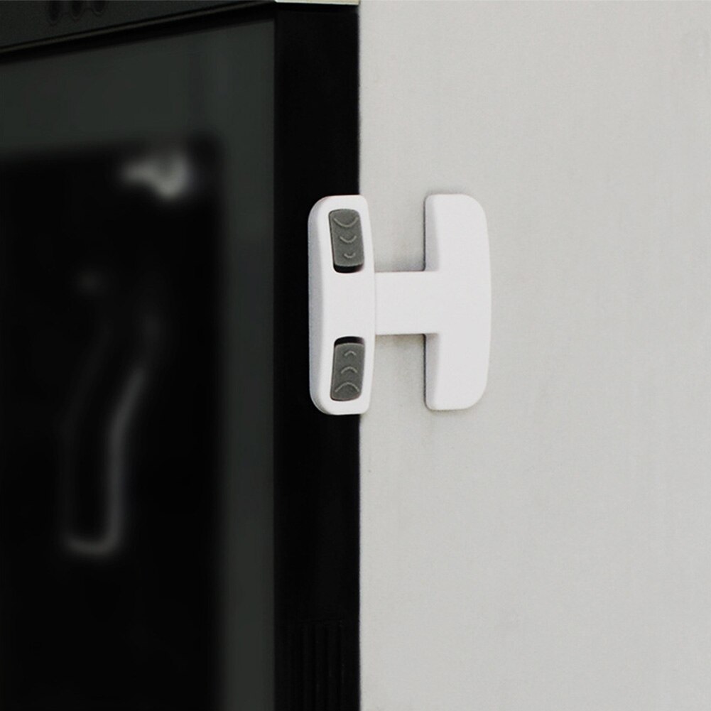 Limitador de ventana y llave de refrigerador para niños, pegamento trasero, cerradura de nevera práctica, protección de seguridad, fácil de instalar, puerta de congelador de armario