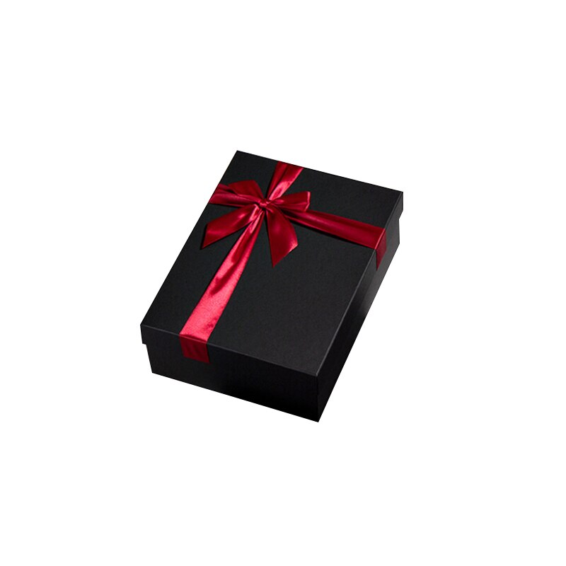 1 stk diy kraftpapir bowknot kasse til bryllup valentinsdag fødselsdagsfest slik jul fest boxe smykker sæt boks: Rød / 24 x 17 x 6.5cm