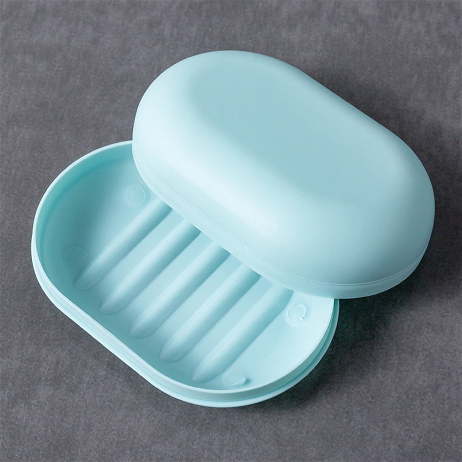 Plastic Bathroom Shower Soap Box With Lids Travel Portable Small Soap Tray Dish Storage Holder Plate Home Soap Container