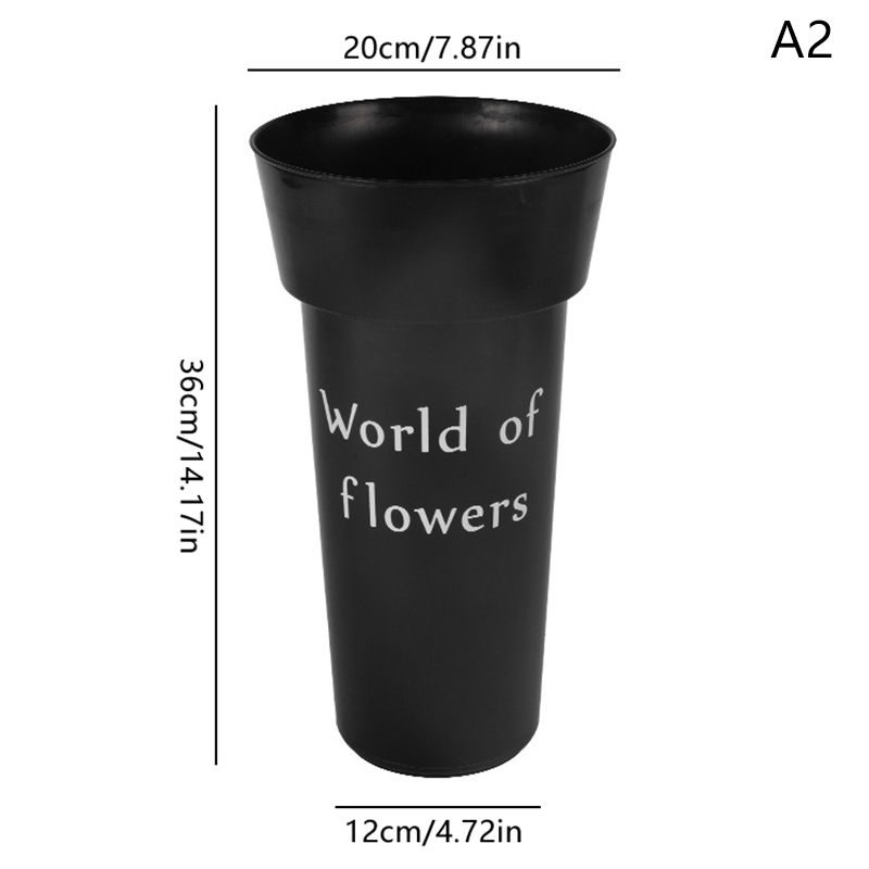 Plastics Umbrella Holder Free Standing Flower Bucket Flower Shop Flower Storage Bucket Port Style Square Flower Bucket: Yellow