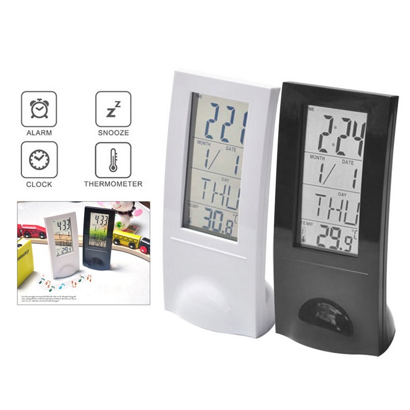 Horloge LED calendrier horloge heures de sommeil réglable Vertical silencieux réveil Transparent numérique moderne carré simple Face 170