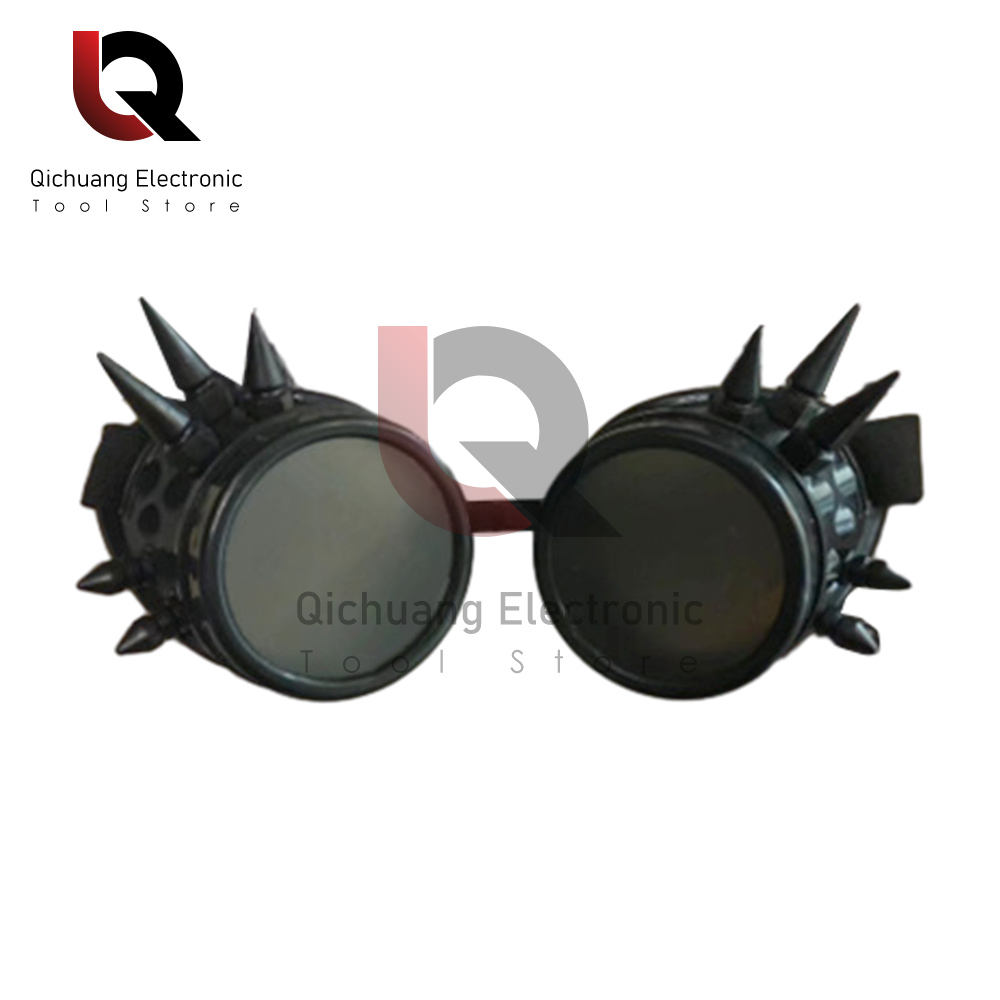 Sunglasses Vintage Style Steampunk Goggles Welding Punk Glasses Cosplay Personalization Four Colors Glasses: BROWN