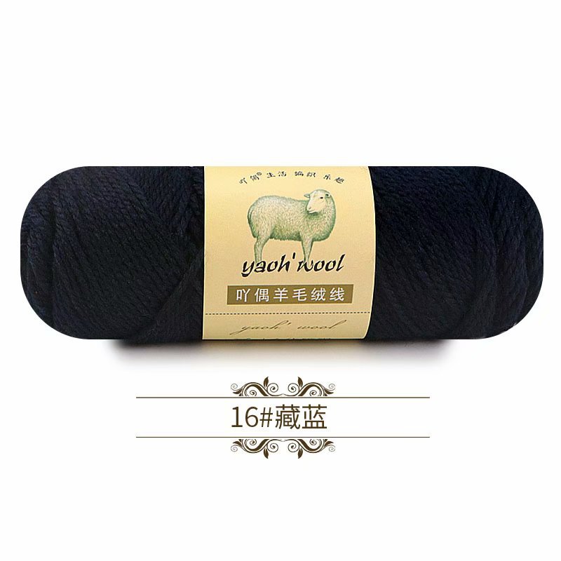 Fio grosso de lã para tricô manual DIY, fio de cashmere, crochê de lã, suéter macio, chapéu, linha cachecol, 100g/rolo
