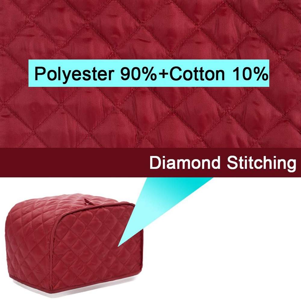 Machine à pain grille-pain couverture Anti-poussière grille-pain couverture pour deux tranches grille-pain Anti empreinte digitale housse de protection