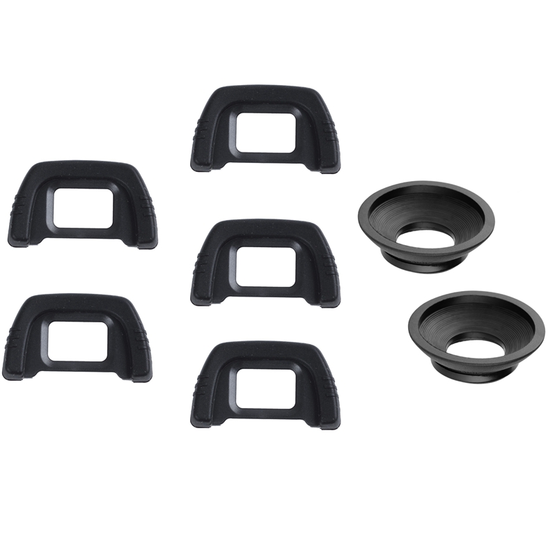 Rise-5 Stuks DK-21 Zoeker Oculair Zwart Met Oogschelp Oculair Dk-19 Rubber Oogschelp Zoeker (2Pack)