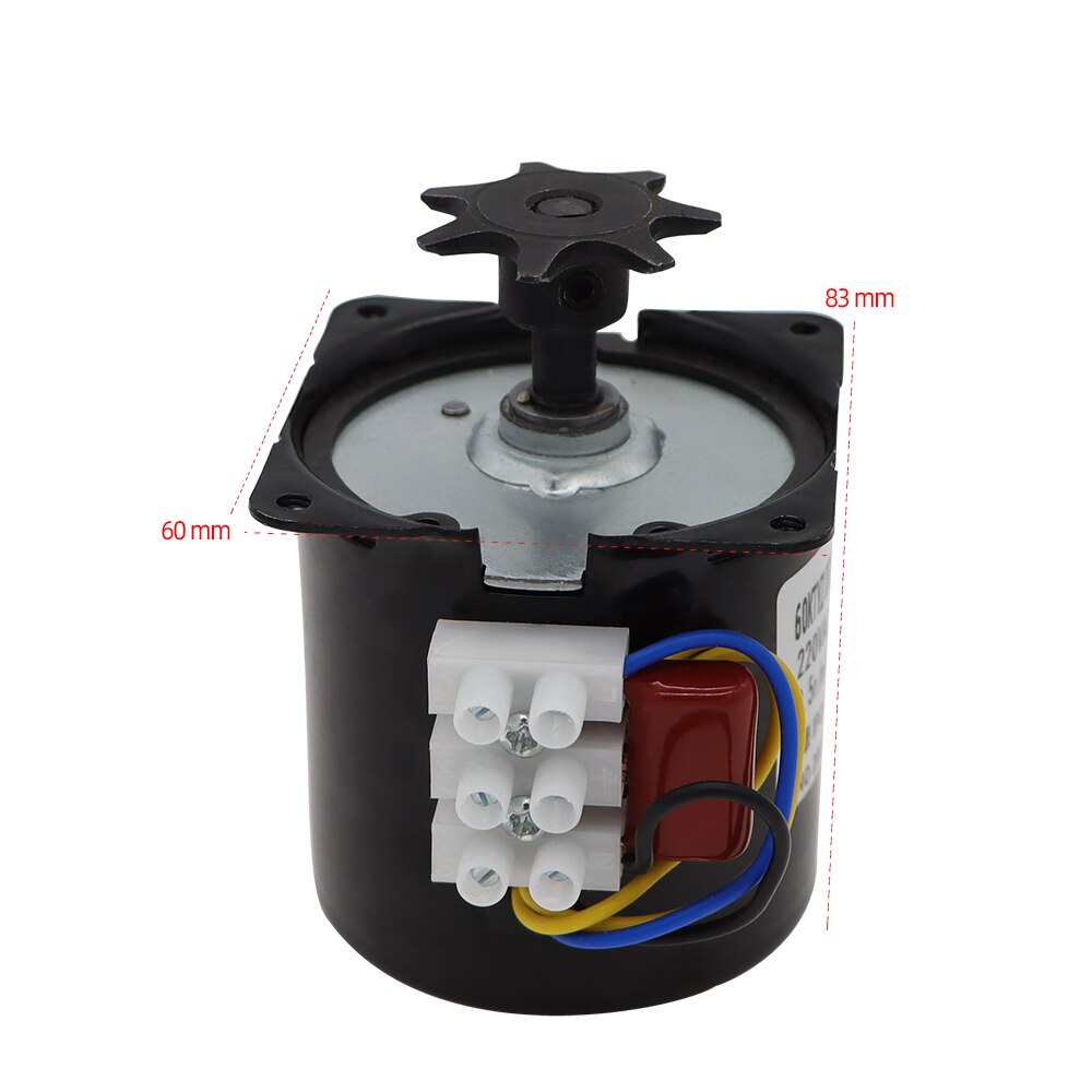 60KTYZ Claw Pole Permanent Magnet Synchronous Motor AC220V 14W 50Hz Micro Gear Motor Low Speed 2.5r/min 30% off