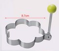 Newest Fried Egg Shaper Stainless Steel Fried Egg Shaper Pancake Ring Circle Mold Heart Shape Kitchen Tool: B