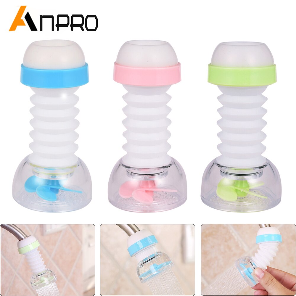 360 Degree Swivel Kitchen Faucet Hand Washing Faucet Extender Rotating Faucet Aerator Tubs Bathroom Water Saver Tool