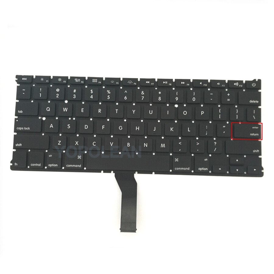 Engels Toetsenbord Met Achtergrondverlichting Voor Macbook Air 13 "A1369 A1466 Us Keyboard Jaar