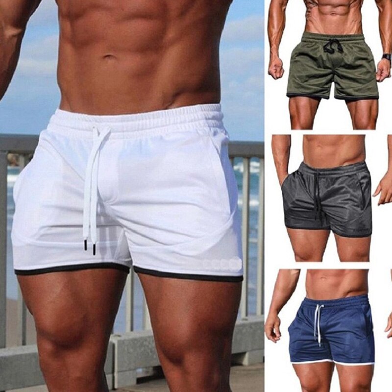 Newly Men Beach Shorts Breathable Fast Dry Fitness Slim Fit Shorts for Summer S66