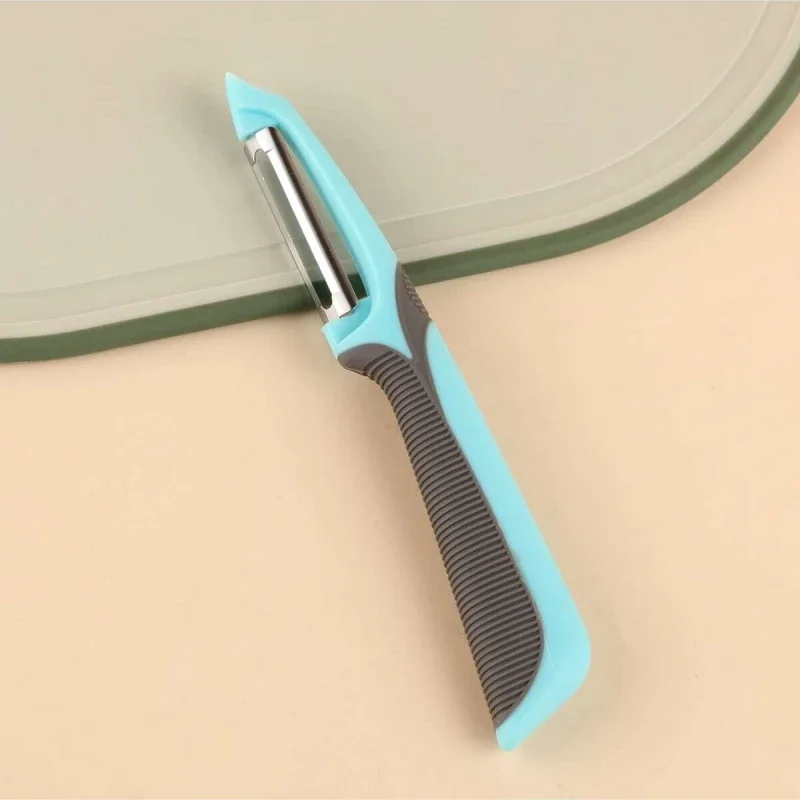 Cuchillo pelador de patatas multifuncional de acero inoxidable para el hogar, herramienta de cocina para pelar verduras y frutas