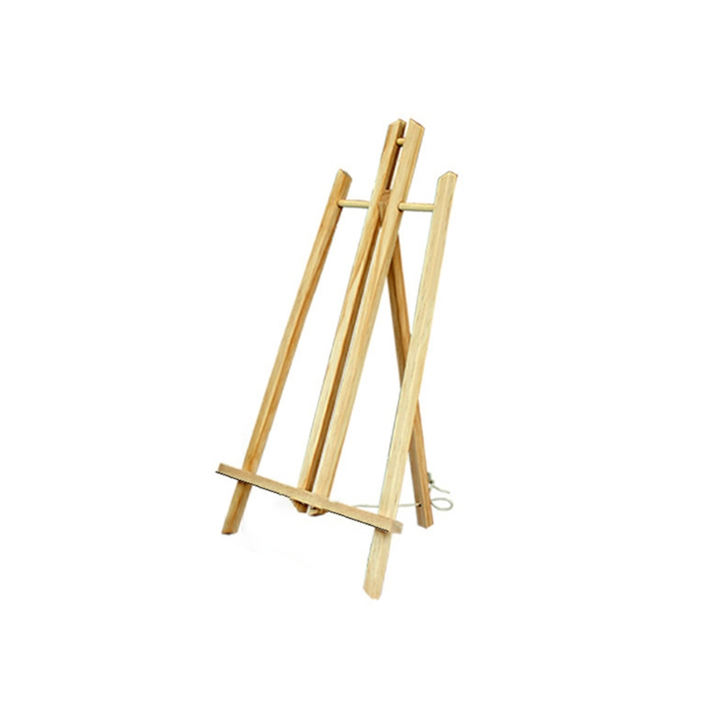 Natural Beech Wood Table Easel for Artist Painting Sketching Craft Foldable Wooden Stand Frame Display Holder Art Supplies: M