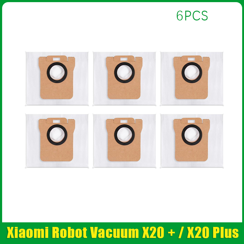 Para Xiaomi Robot aspirador X20 + / X20 Plus bolsa de polvo paño de mopa accesorios Cepillo Lateral principal piezas de repuesto de filtro Hepa: Gris oscuro